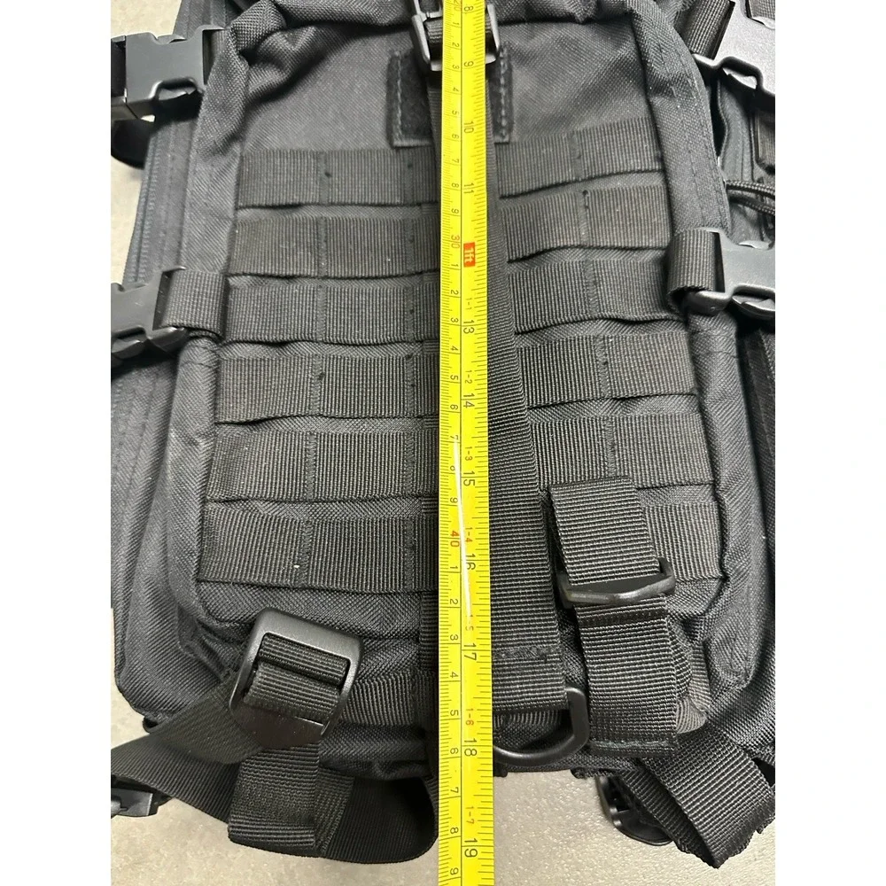 Scipio Elite JYFBP01A Tactical Backpack Black MOLLE 600D Assault Pack